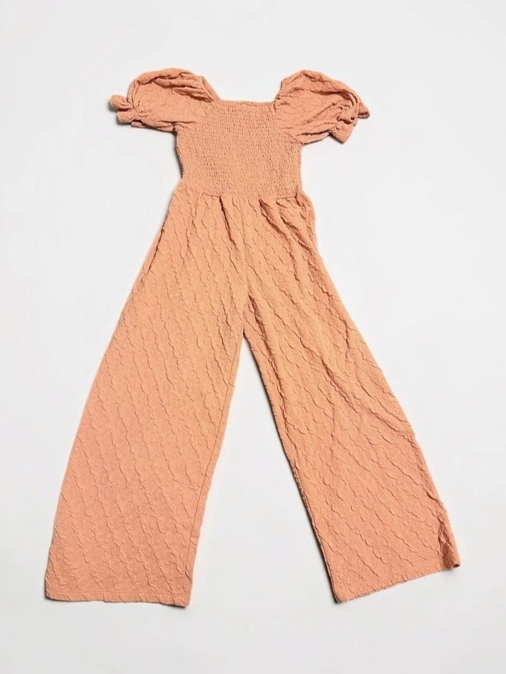 Wonder Nation Wide Leg Jumpsuit in Light Pink Like New
